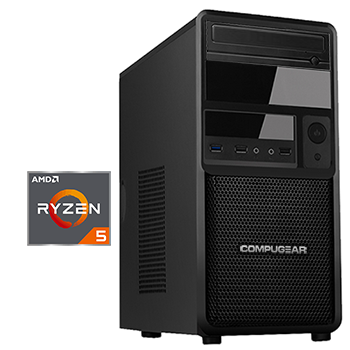 Ryzen 5 5600G - 32GB RAM - 500GB M.2 SSD - 2TB HDD - DVD - WiFi - Desktop PC (Deluxe DR5G-32R500M2H)