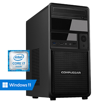 COMPUGEAR Premium PC8700-8SH (met Core i7 8700, 8GB RAM, 120GB SSD, 1TB HDD, WiFi)